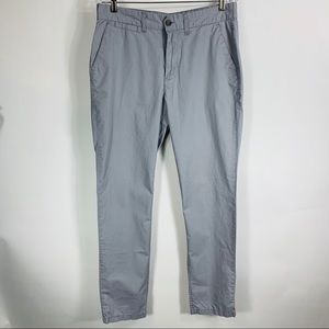 Lt Grey Lightweight Chino Pants Slacks Sz 31